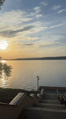 Sunset documentation tour captures Osa Russia riverfront and historical monument