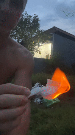Person ignites garbage pile in Indonesia, fire spreads rapidly