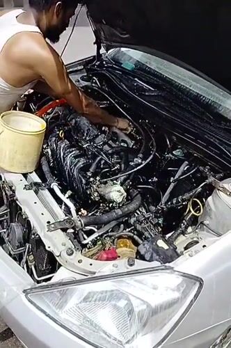 Deep clean of a silver car, inside and out, Dhaka