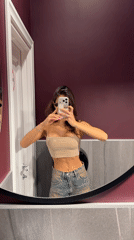 Woman takes bathroom selfies in Krasnoyarsk, Russia