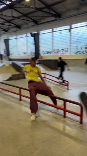 Berlin skateboarding session spans indoor park and street spots