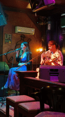 Acoustic duo performs live at Sarajevo's City Pub