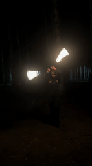 Fire dancing and sculpture visits captured in Chaikovsky