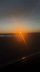Sunset captured from moving vehicle in Perm, Russia