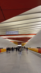 Morning commute activity captured in Moscow underground transit areas
