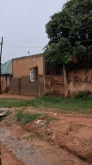 Rainfall creates muddy conditions in Barakin Akawo, Nigeria