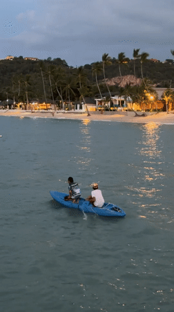 Kayaking and pier-walking along Ko Samui's quiet shoreline