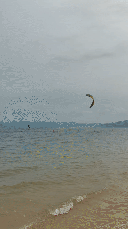 Morning water sports and beach activities in Bai Chay Ward