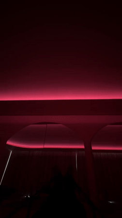 Pink Pilates studio and art gallery space in Mexico City