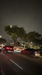 Nighttime traffic congestion observed in São Paulo during rain