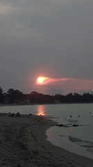 Peaceful sunset documented at Baan Mae Nam beach, Thailand