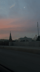Evening drive through Moscow captured in personal travel documentation