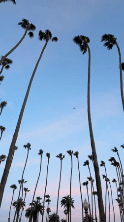 Santa Monica beach captured during cloudy sunset conditions