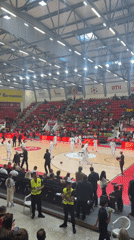 Basketball game draws red-clad crowd in Botevgrad arena