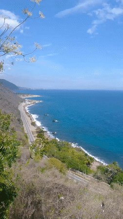 Coastal panoramic views captured in El Tigrillo, Venezuela
