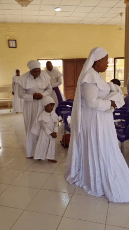Infant baptismal ceremony conducted at Lagos religious facility