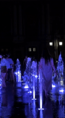 A summer evening drifting through Lviv's lit-up historic center