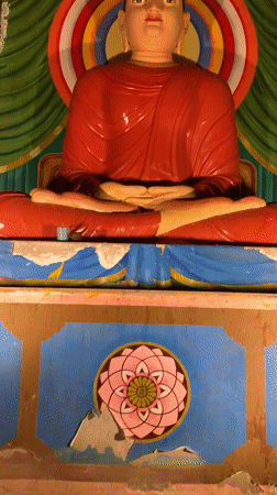 Buddhist temple statues documented in Kathaluwa, Sri Lanka