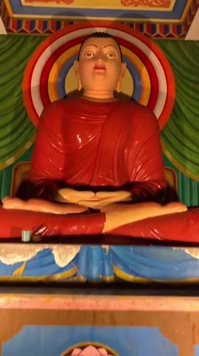 Buddhist temple statues documented in Kathaluwa, Sri Lanka