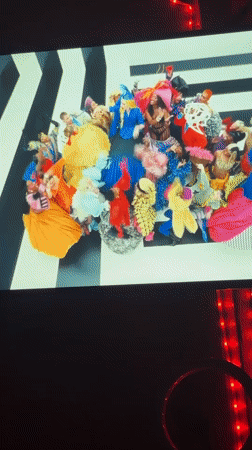 Fashion montage recorded on screen in Venezuelan parish