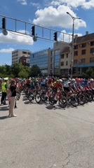Cycling race or parade takes place in Plovdiv