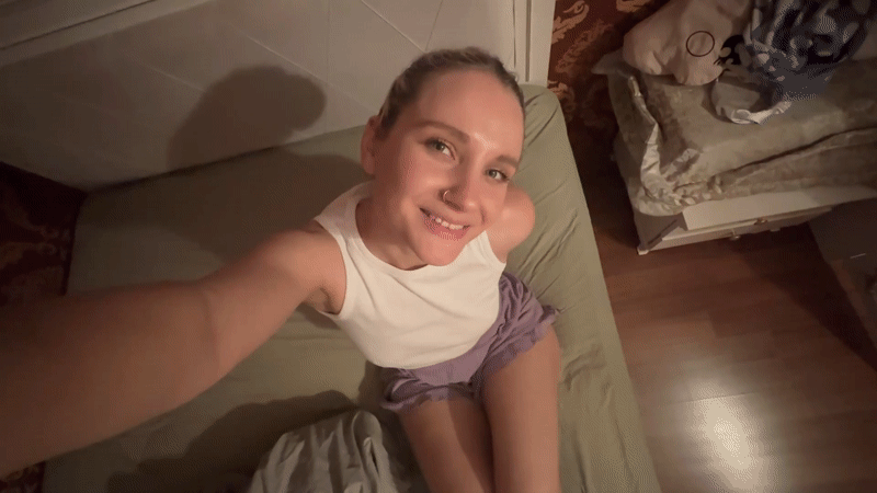 Woman takes selfies in Istanbul's Esenyurt district