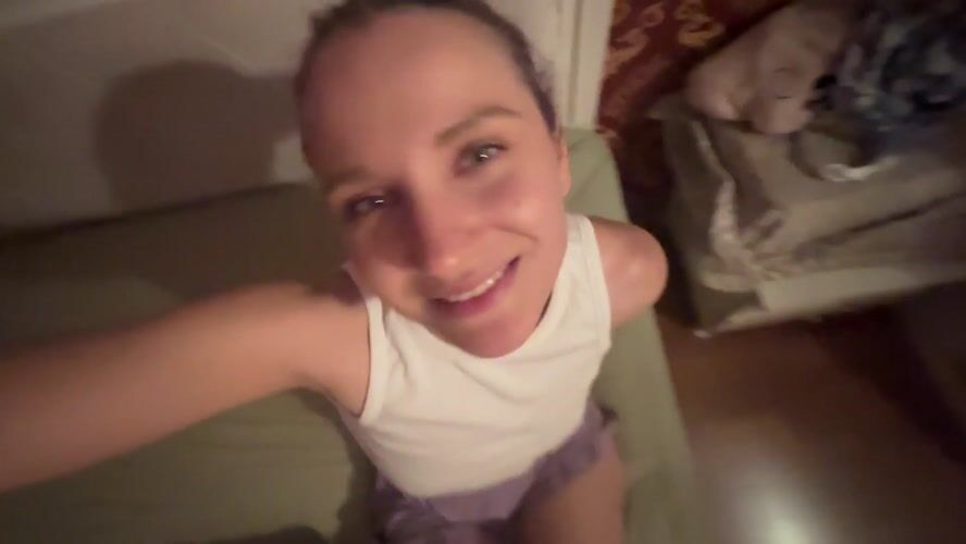 Woman takes selfies in Istanbul's Esenyurt district