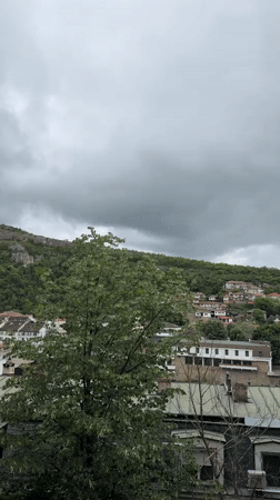 Overcast afternoon views captured across historic Lovech, Bulgaria