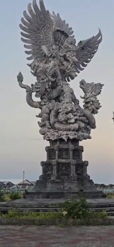 Balinese ornate statues and streetscape documented across Denpasar-Kuta area
