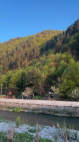 Scenic afternoon drive captures Bulgarian countryside near Zlatograd