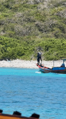 Longtail boat with three passengers spotted off Nha Trang coast