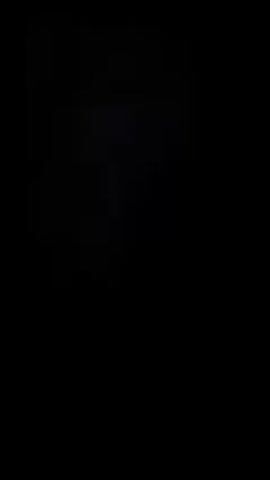 The video is primarily dark with a small, grainy square of light showing the silhouette of tree branches against a cloudy sky. The branches move slightly, suggesting wind. The rest of the frame is black.