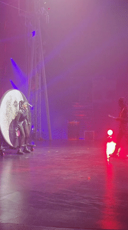Live stage show with singing, juggling, dancing in Kathu