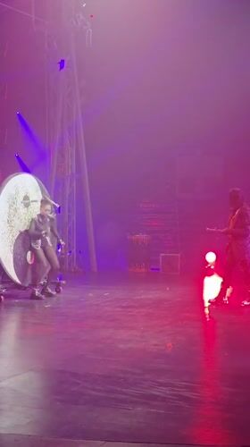 Live stage show with singing, juggling, dancing in Kathu
