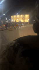 Nighttime vehicle footage captured in Abuja, Nigeria