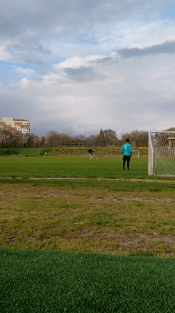 Soccer practice session recorded in Aytos, Bulgaria