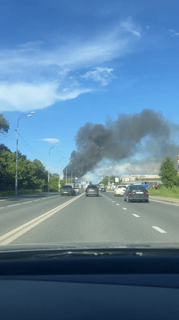 Clear daytime traffic conditions documented in Kazan, Russia
