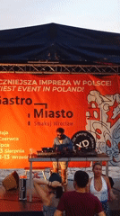 Gastro Miasto street food and DJ festival on Wrocław's riverbank