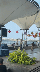 Traditional dance performances held at North Jakarta waterfront venue