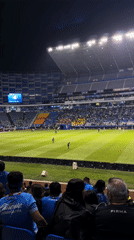 Rainy soccer match draws crowds to Puebla stadium