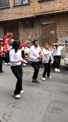 Street dancers perform coordinated routine in La Paz
