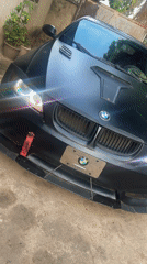 Modified matte black BMW spotted in Barden Yana Nigeria