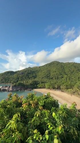 Tropical beach scene documented in Baan Thong Nang, Thailand