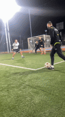 Evening soccer match played on artificial turf in Varna