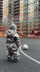 Morning playtime and breakfast routine in Khimki residential area