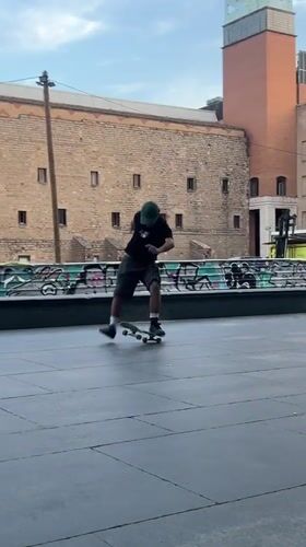Afternoon skate session at MACBA plaza, Barcelona