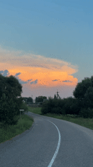 Wooden Orthodox church at twilight in rural Belarus