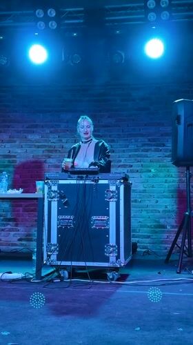 DJ set in Tbilisi with professional booth setup
