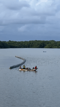 Routine maritime and infrastructure activity observed in Kuta, Bali