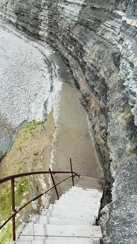 Witness documents coastal cliffs and shoreline in Gelendzhik, Russia
